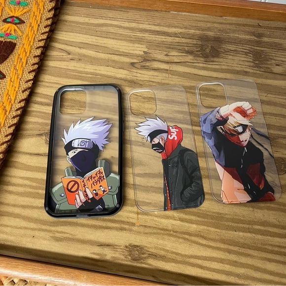 Naruto Manga iPhone 12 Phone case set of 3 - Picture 1 of 4